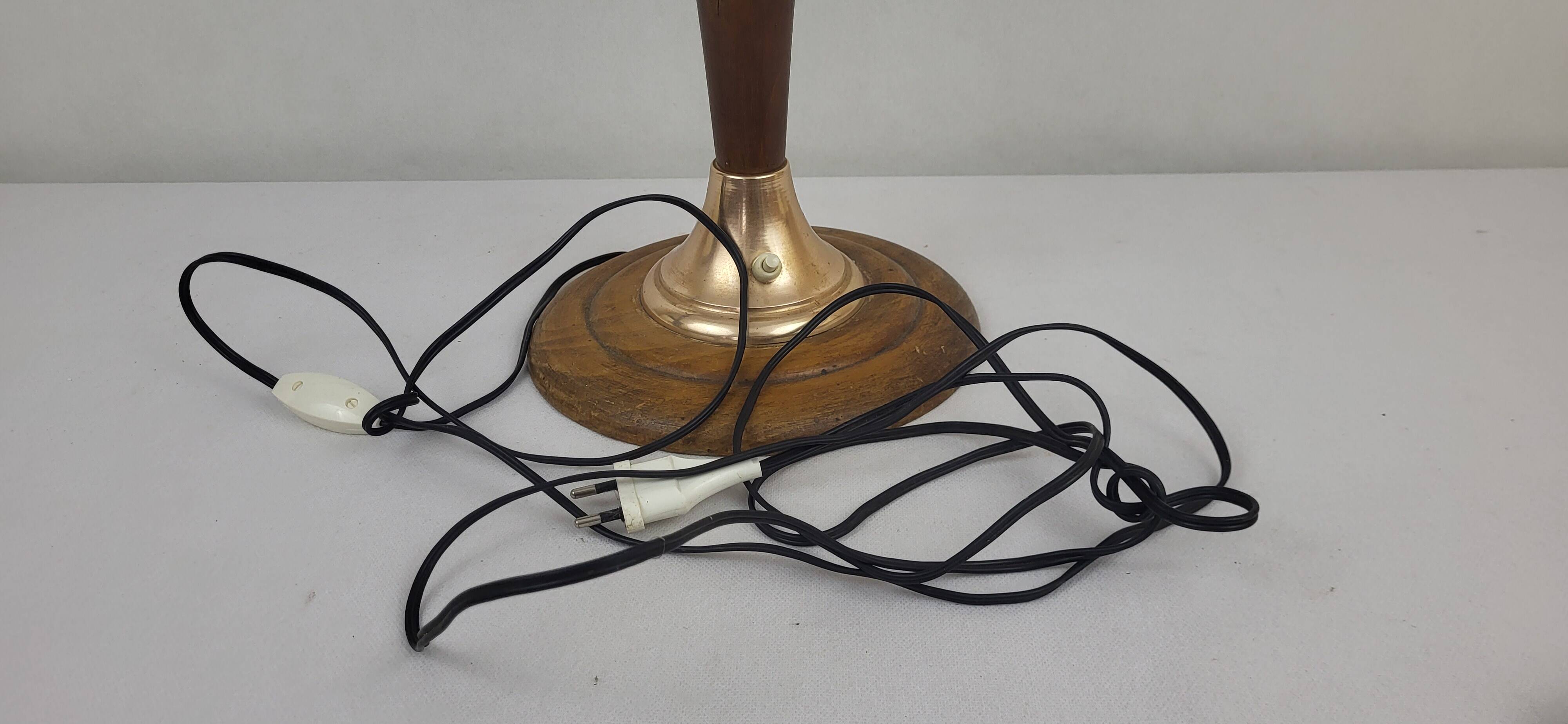 Art Deco wooden lamp