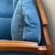 Jean Roche Vintage Wood and Velvet Sofa