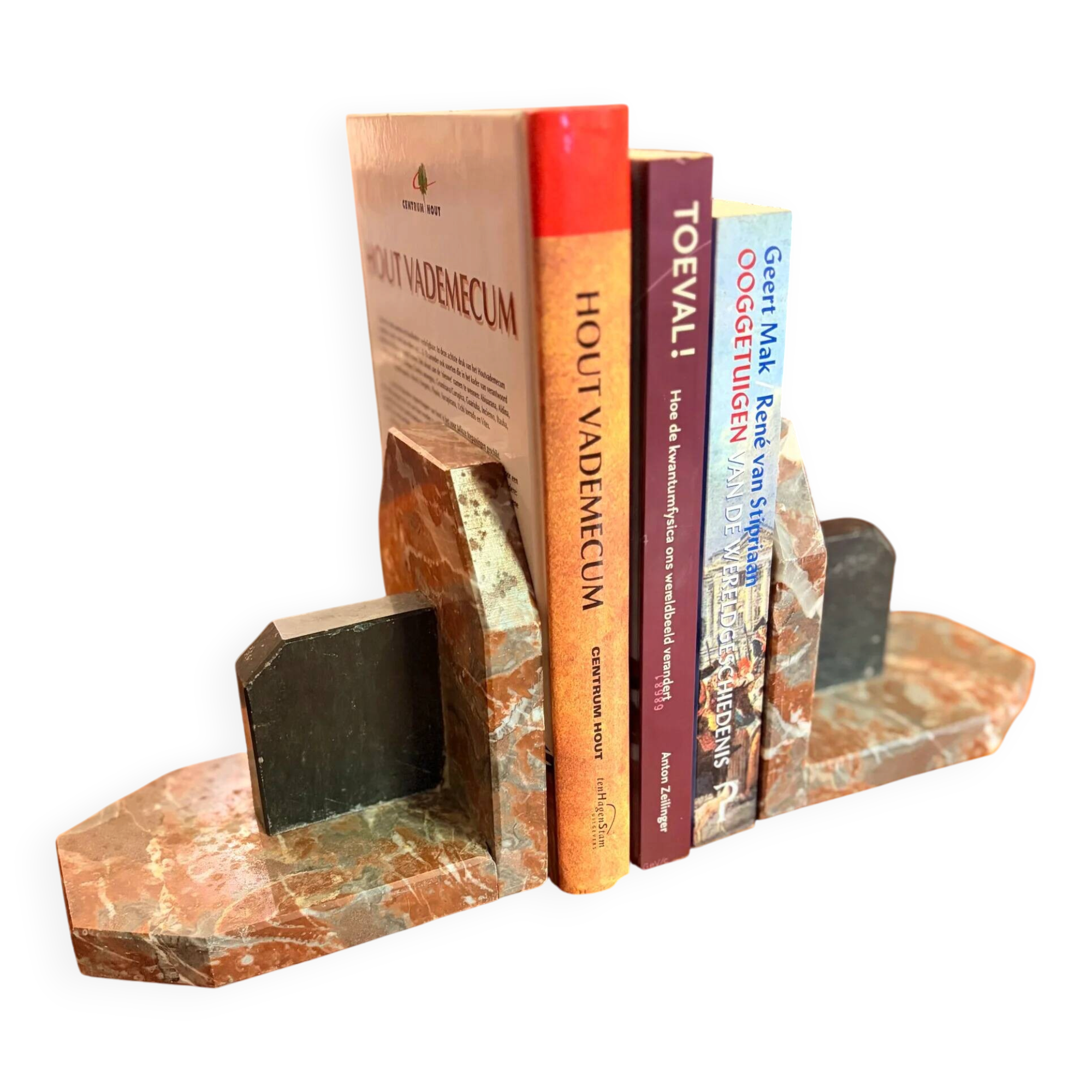 Serre-livres en marbre art déco des années 1930