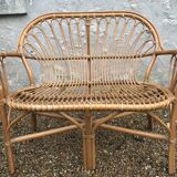 Vintage rattan seat length 103