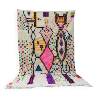Tapis berbère mrirt en laine fait main 266 X 150 CM
