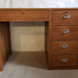 Blond oak desk