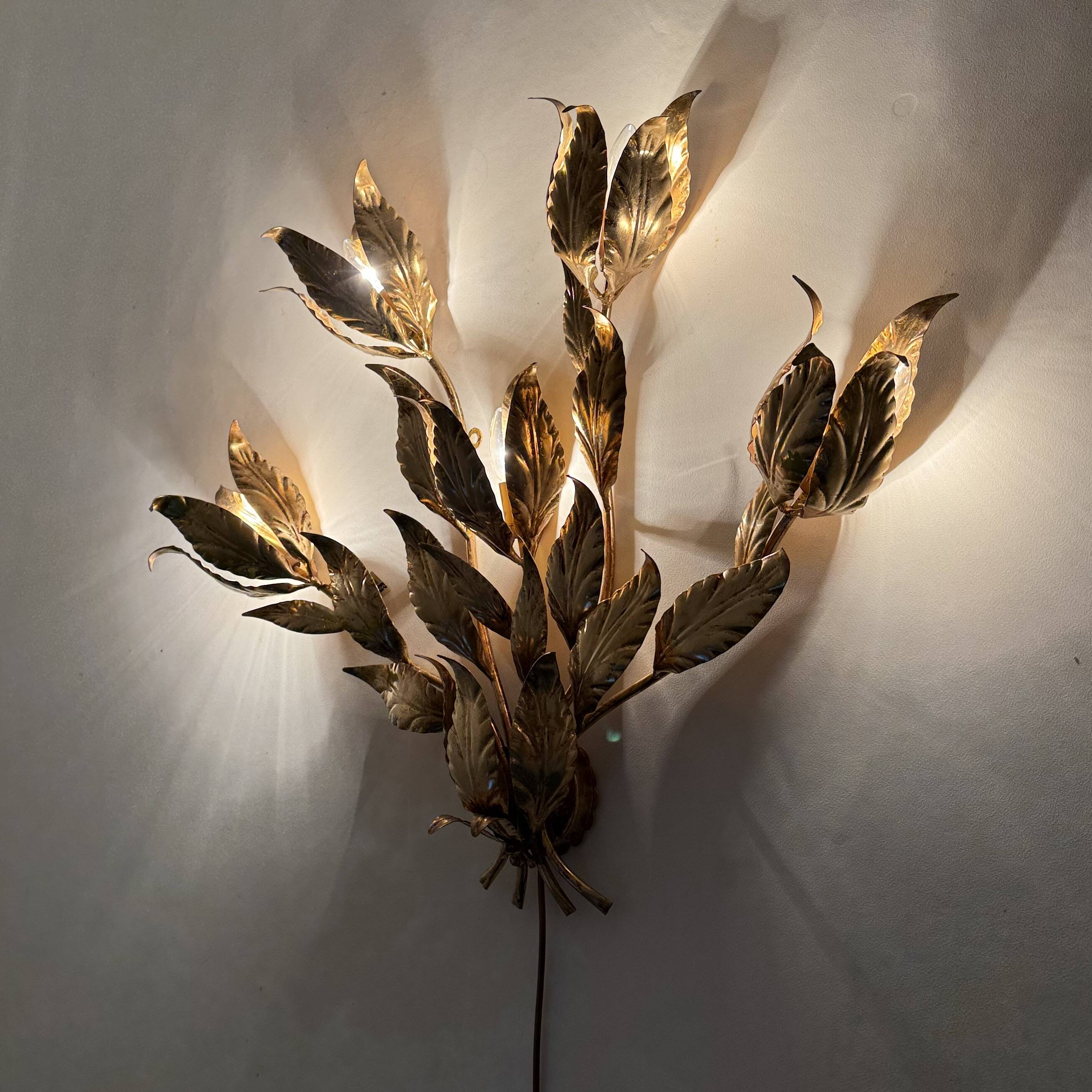 Vintage Hollywood Regency Wall Lamp sconce by Hans Kögl, 1960s