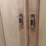 Former Parisian cabinet high in oak with pediment - 50s