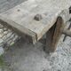 Old oak carpenter's workbench