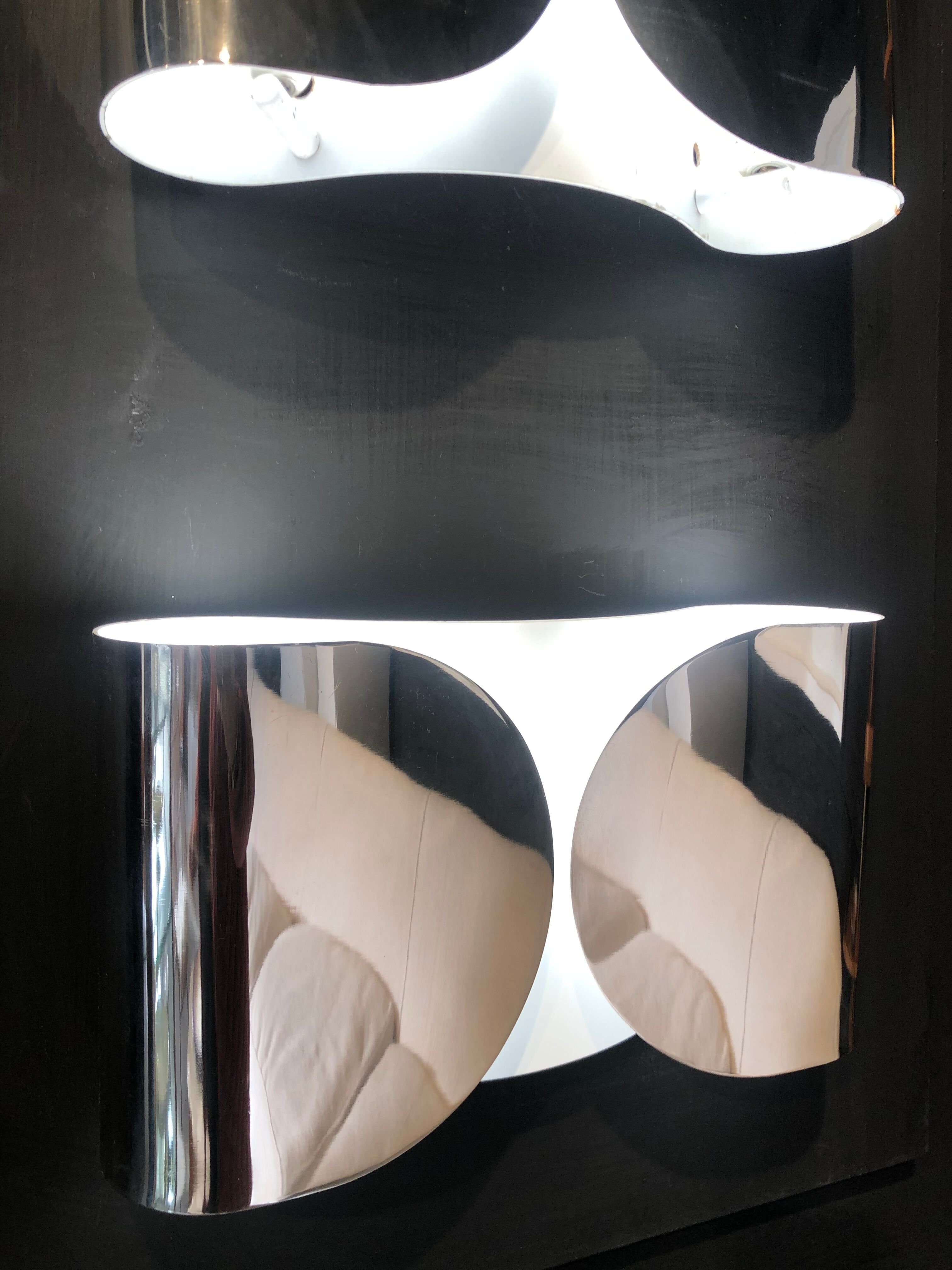 Pair of Wall lamps Foglio by Scarpa