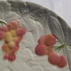 Vintage dish in Salins Slurry decorated with fruit