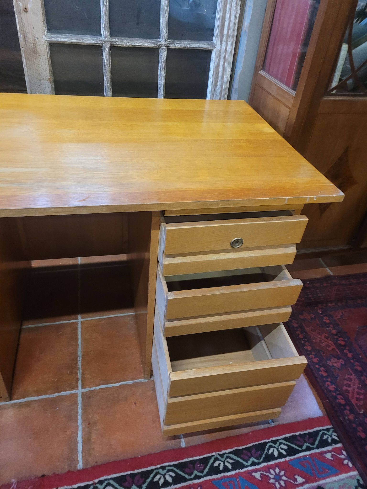 Vintage oak desk from the 60s