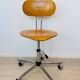 Chaise de bureau industrielle vintage en bois Kovona, Tchécoslovaquie, années 1970