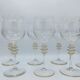 Set of 7 Galo crystal wine glasses