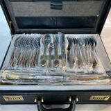 Cutlery set SBS Bestecke Solingen 70 pieces gold plated, vintage