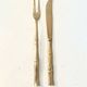 Vintage serving fork and knife, Hollywood Regency - circa 19