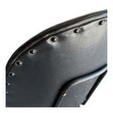 Set of 2 Black Leatherette Lounge Chairs Model 301 by W.h. Gispen — Metal Base, 1950s