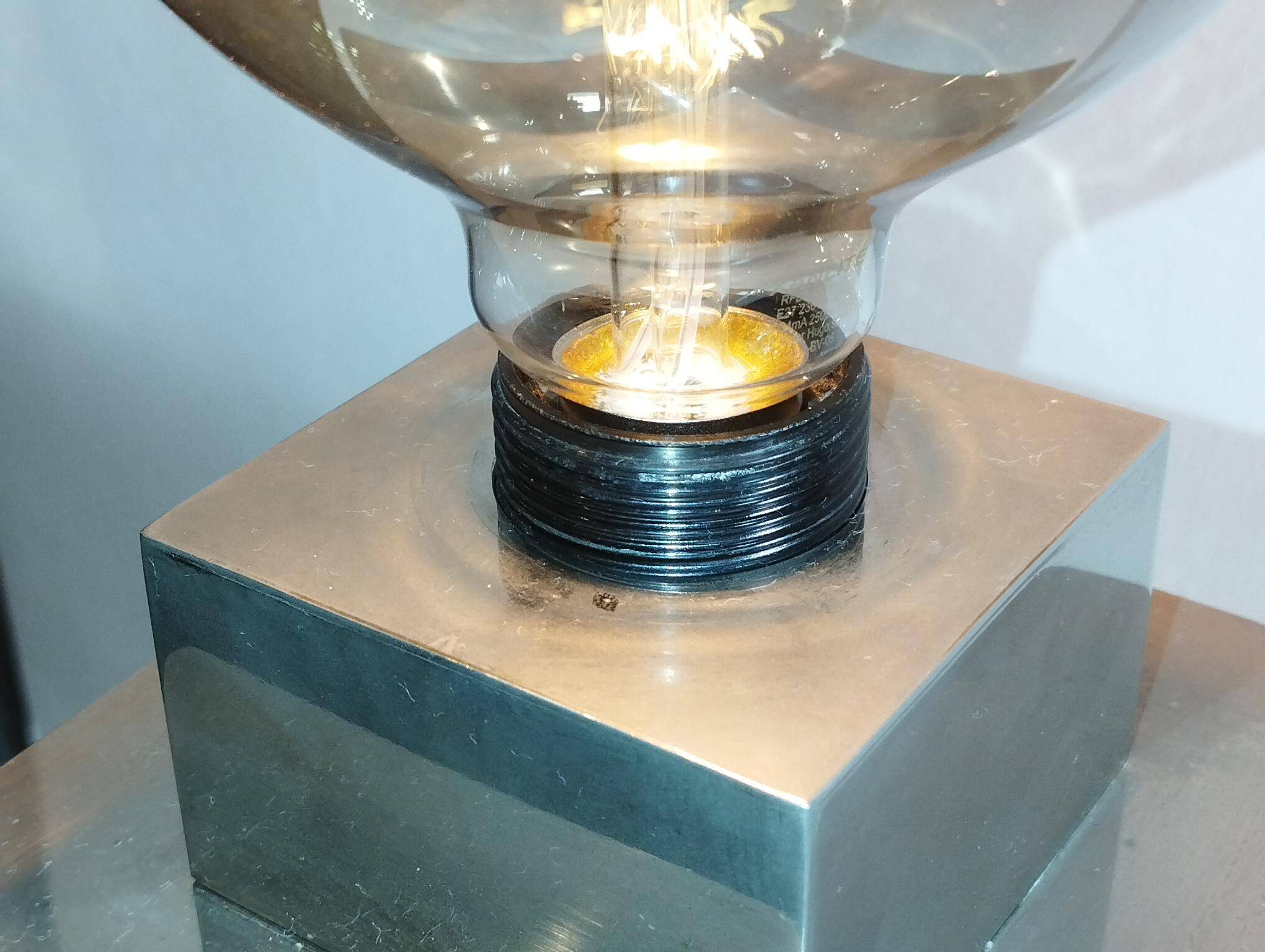 Cube lamp - checkered - Françoise Sée - Space Age Design - Vintage era - 60s / 70s