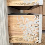 Louis XVI style chest of drawers known as sauteuse