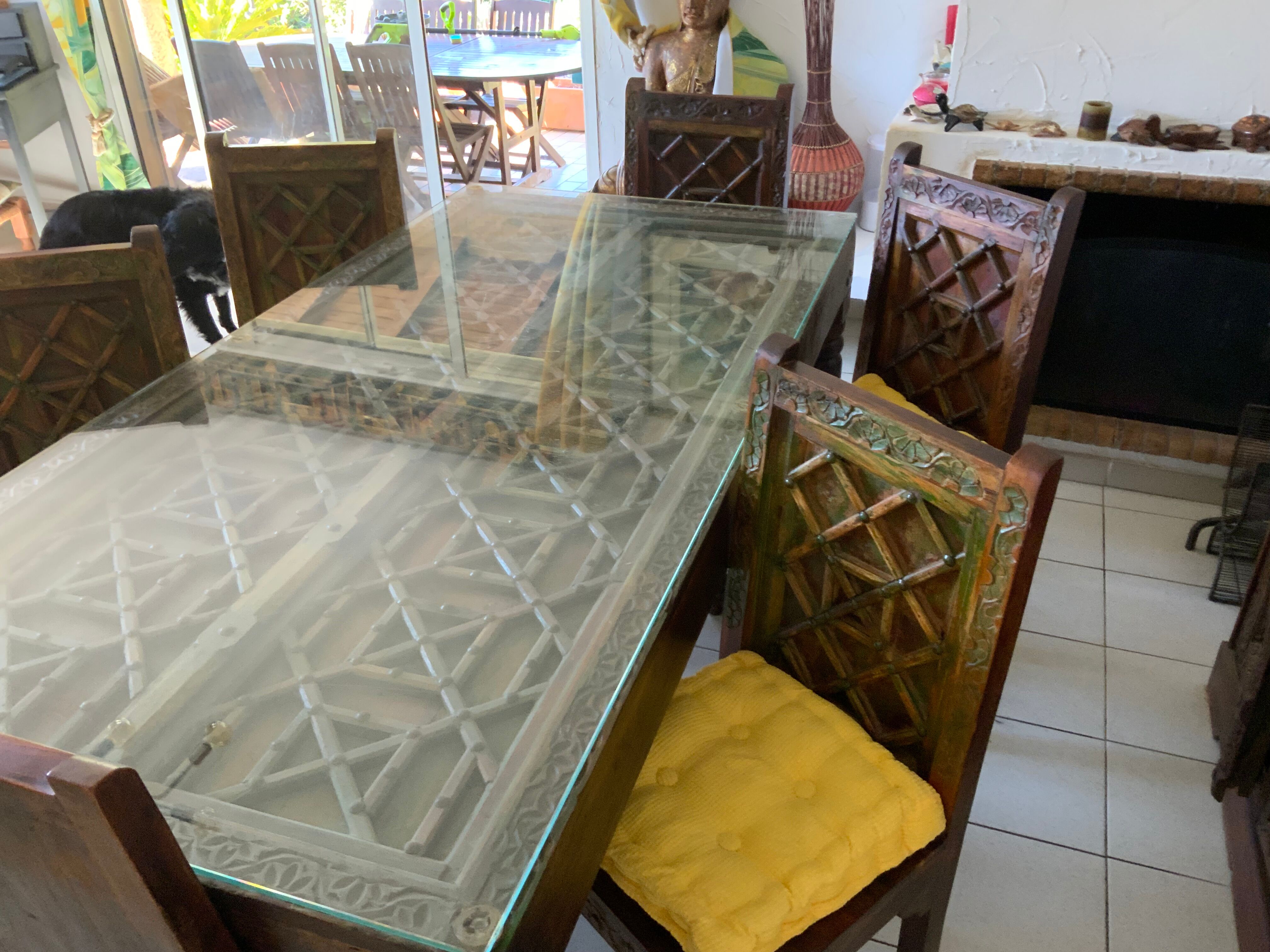 Table, style Indo, pakistanais artisanale du monde