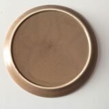 Série de 11 assiettes vintage  en grès avec compartiments