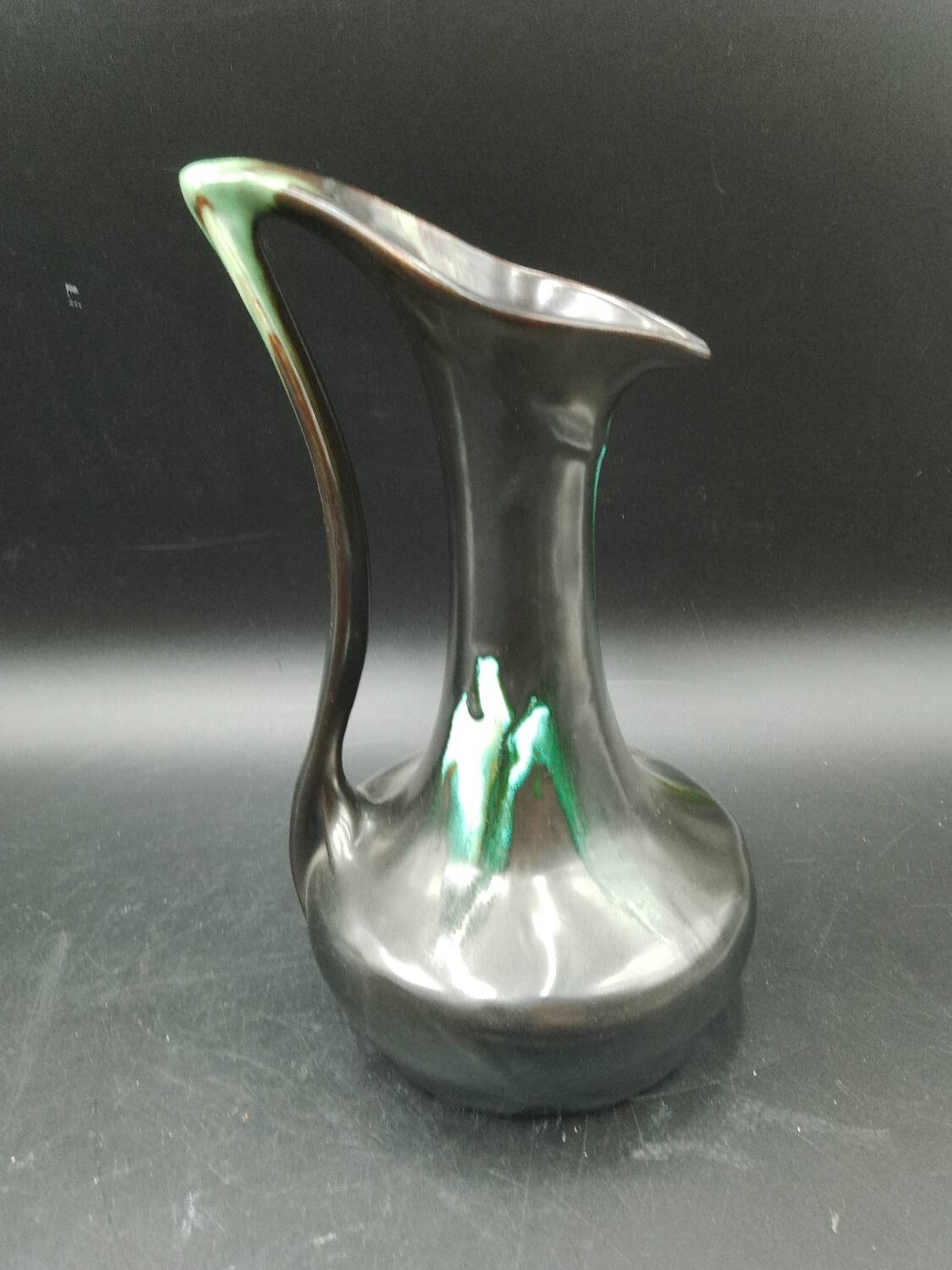 Vase, ceramic soliflore Thulin Belgium, 1920