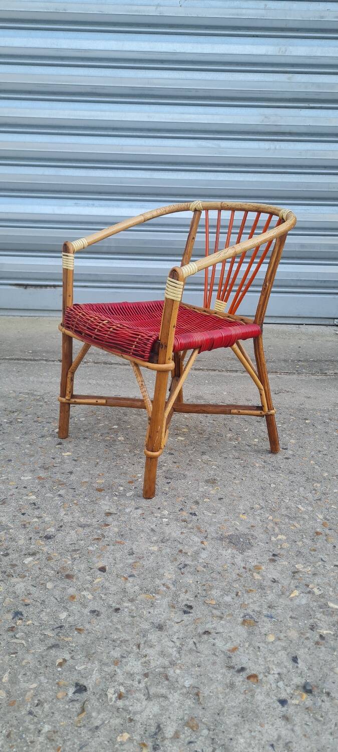 Children's rattan chair