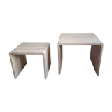 Travertine pull out tables