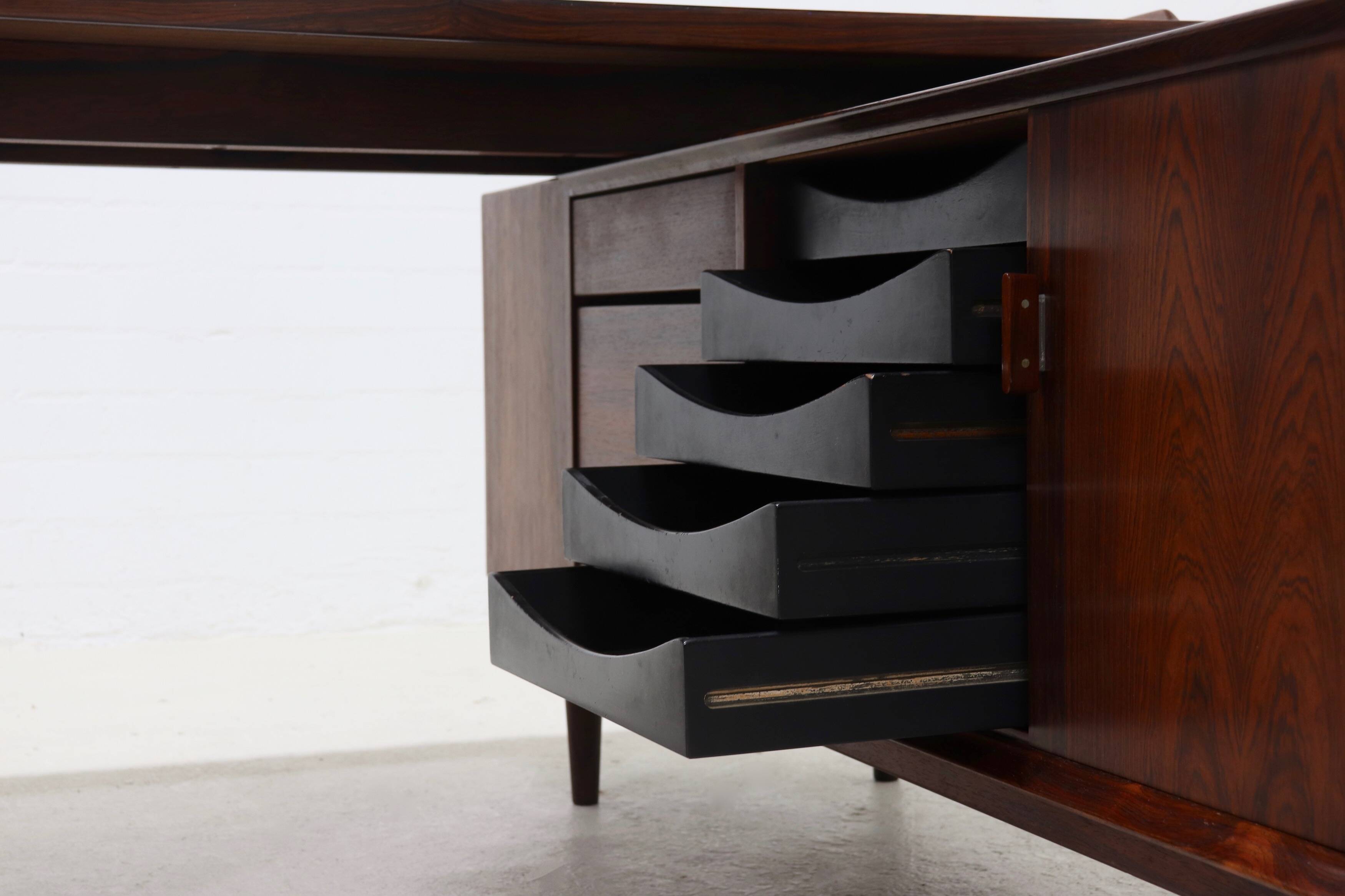 Rosewood Executive Desk Model 209 by Arne Vodder for Sibast 1955