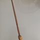 Sword-shaped letter opener paper cutter with turned wooden handle