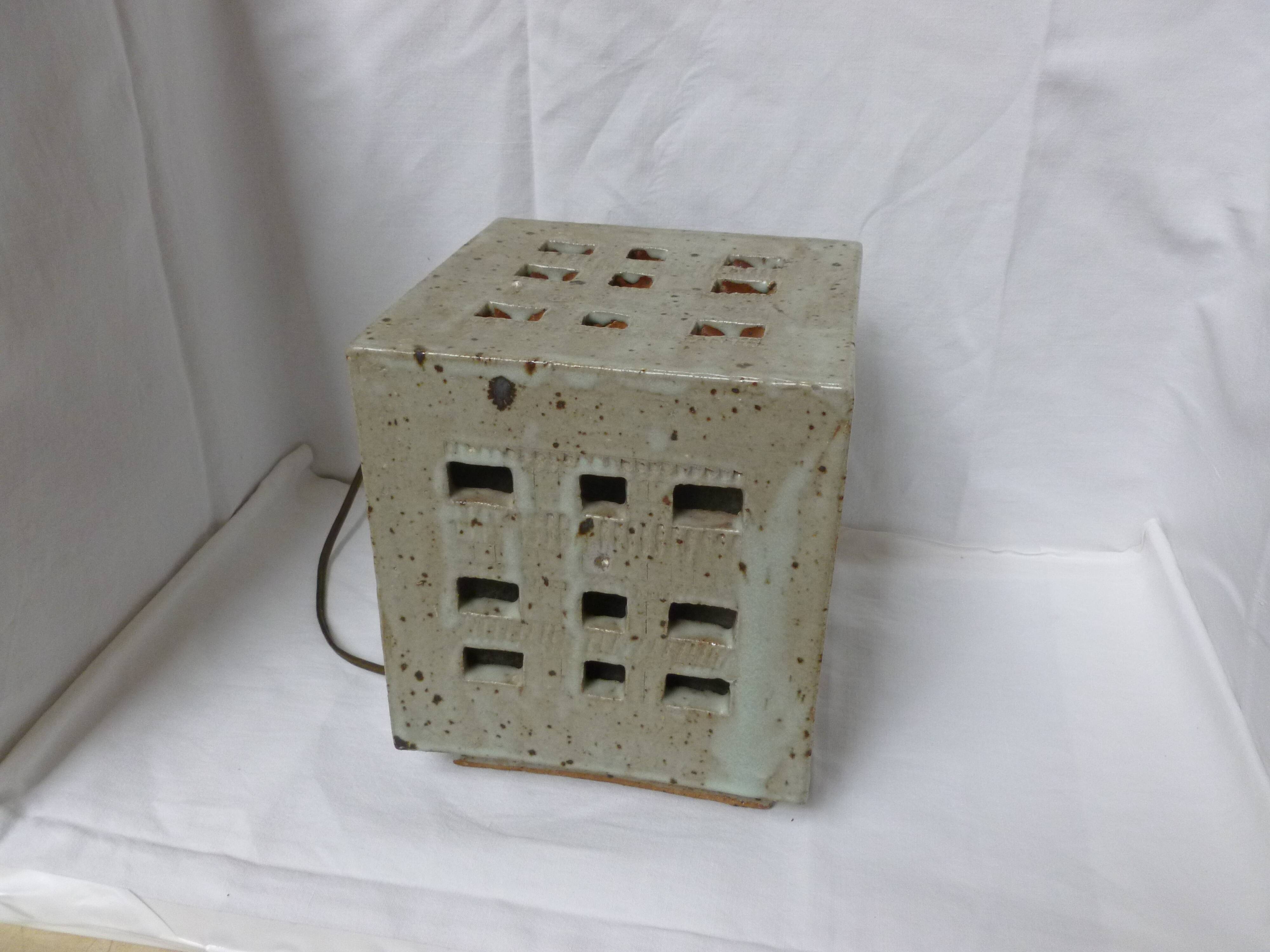 Stoneware lamp, 1970