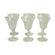 Series of six crystal glasses