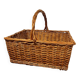 Rectangular wicker basket