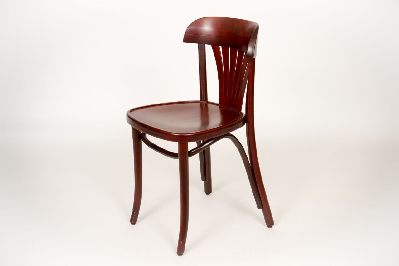 Bistro palm mahogany chair