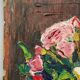 Oil on cardboard 20th century still life with flowers