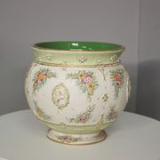 Hand-decorated G. Deruta vase, 1970s