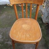 3 chaises de bistrot bois courbé