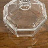 Arcoroc octagonal transparent glass candy box