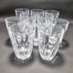 Set of 10 crystal glasses