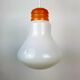 Light bulb with opaque glass hanging lamp