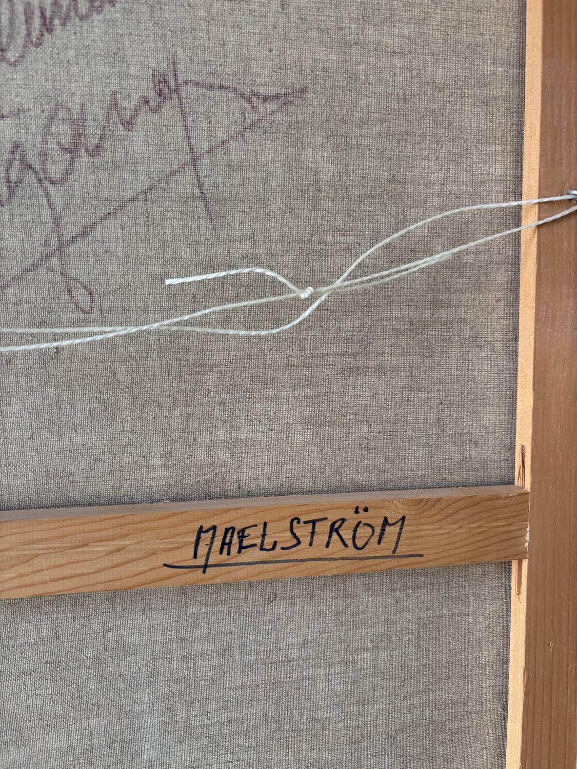 Abstract rose signed