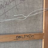 Abstract rose signed