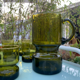 Pitcher and glass 70s