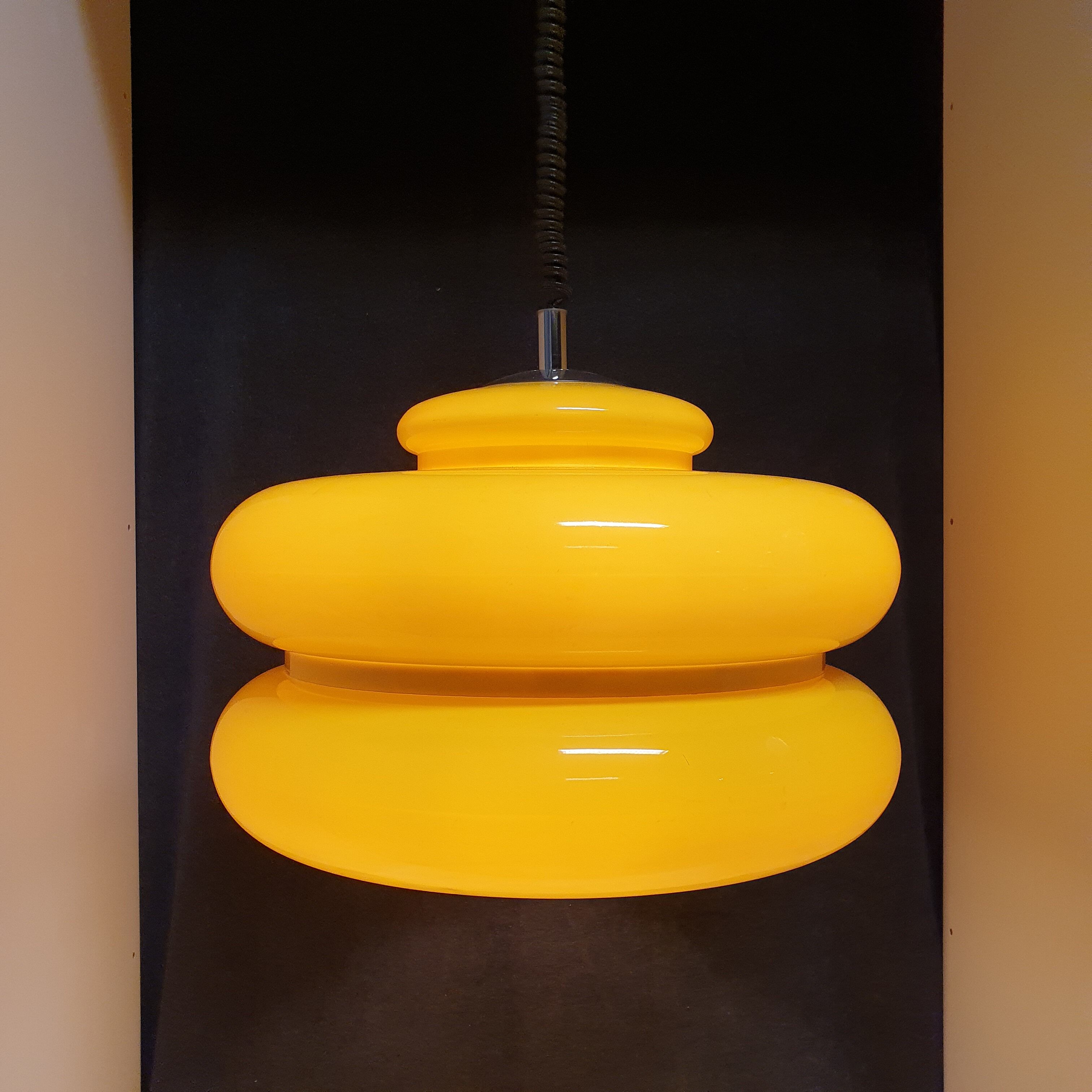 Yellow Spring Pendant Lamp for Brevettato