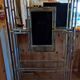 Kim MOLTZER illuminated bookcase in chromed metal.