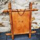 Old mirror "bamboo" vintage 1920/1930 25 x 19.5 cm small model