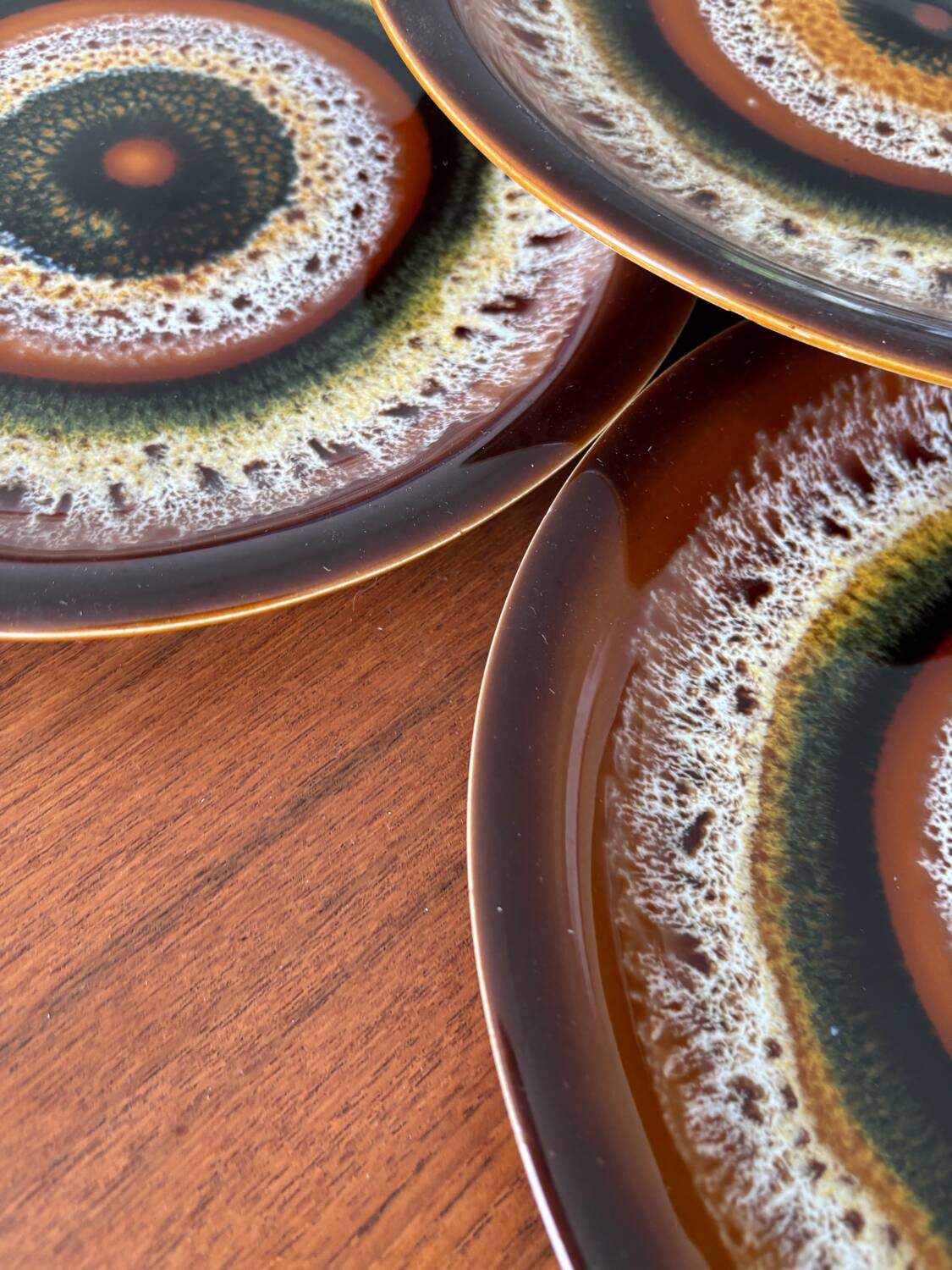 Set of 8 Vintage Sarreguemines Plates, Hawaii Model, 1970 – Ceramic