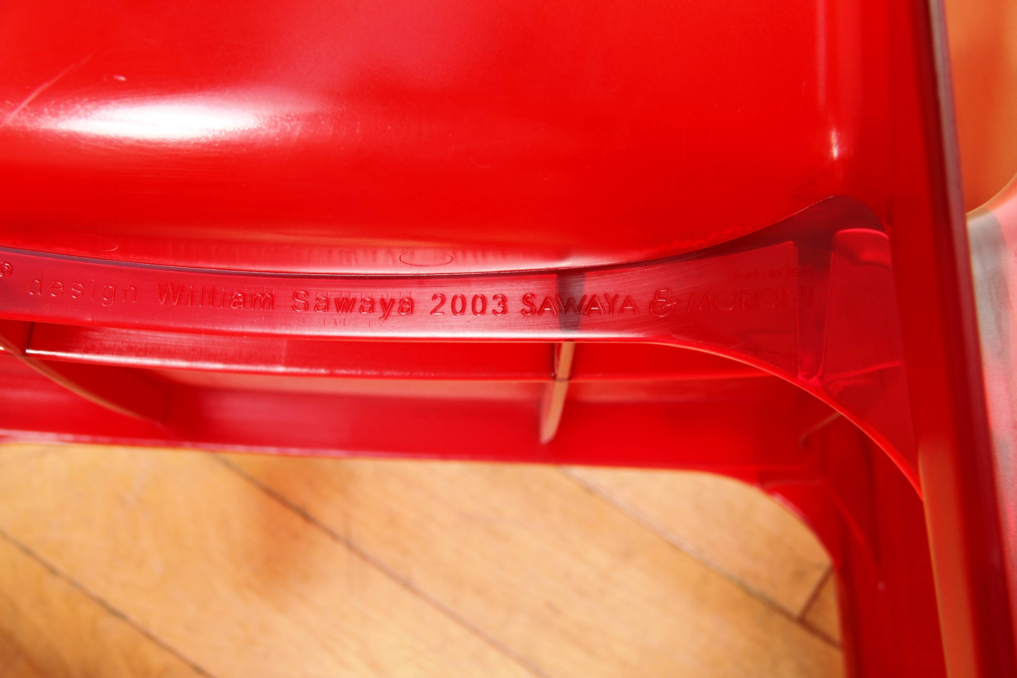 Pair of Bella Riffata chairs, Sawaya & Moroni