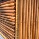Vintage rattan and bamboo bedside table