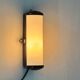 Bakelite and Milk Glass Wall Lamp, Czechoslovakia, 1950's