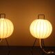 Pair of Cocoon Bedside Lamp by Friedel Wauer for Goldkant, 1960’s