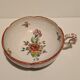Angoulême earthenware cove cup floral décor