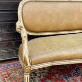 Louis XVI Period Laqué Wooden Bench Italian Work