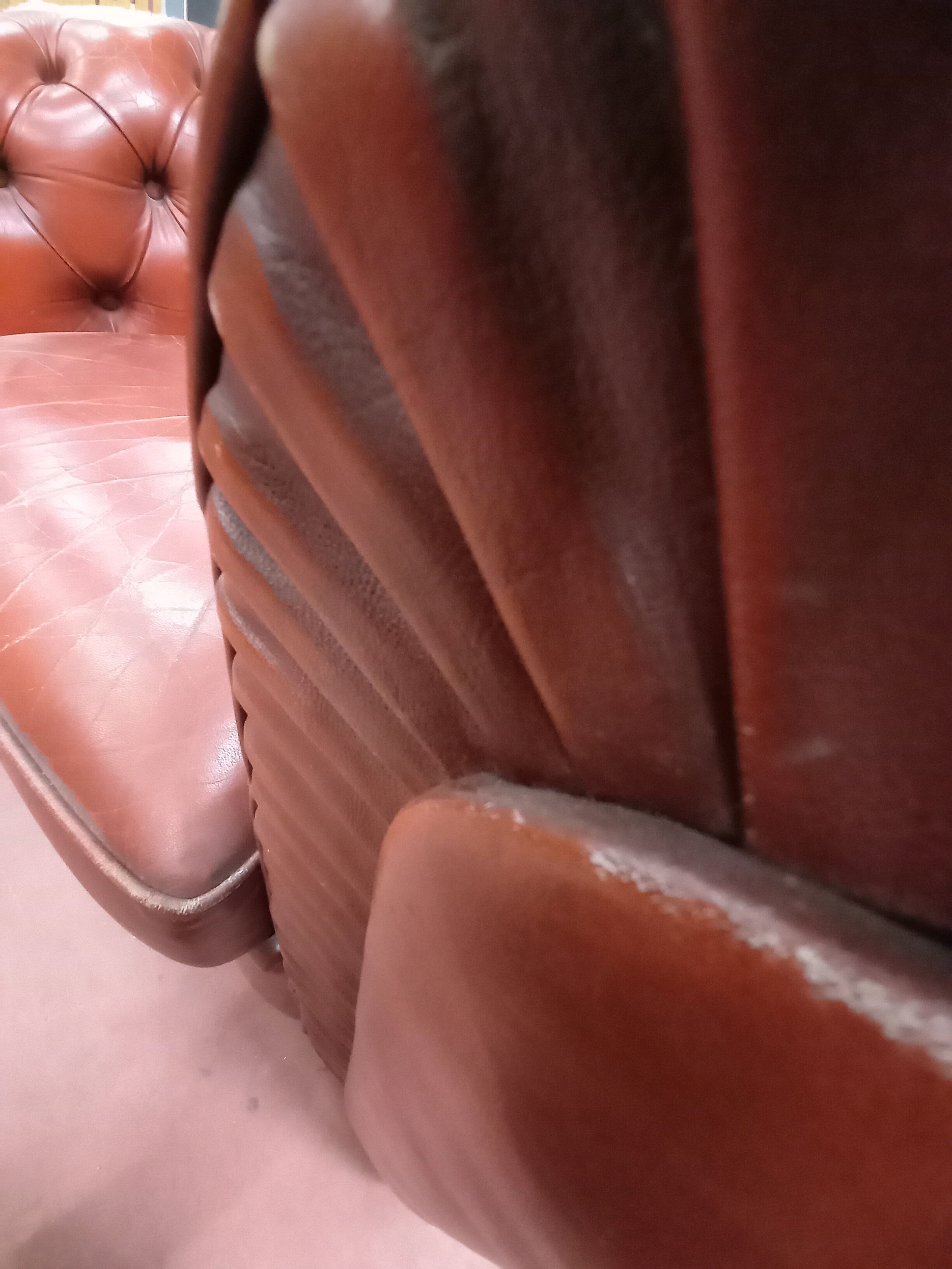 Pair of chesterfield armchairs